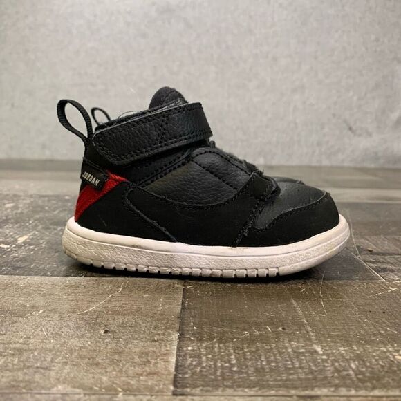 Jordan fadeaway toddler 6c shoes black red athletic sneakers - Picture 1 of 10
